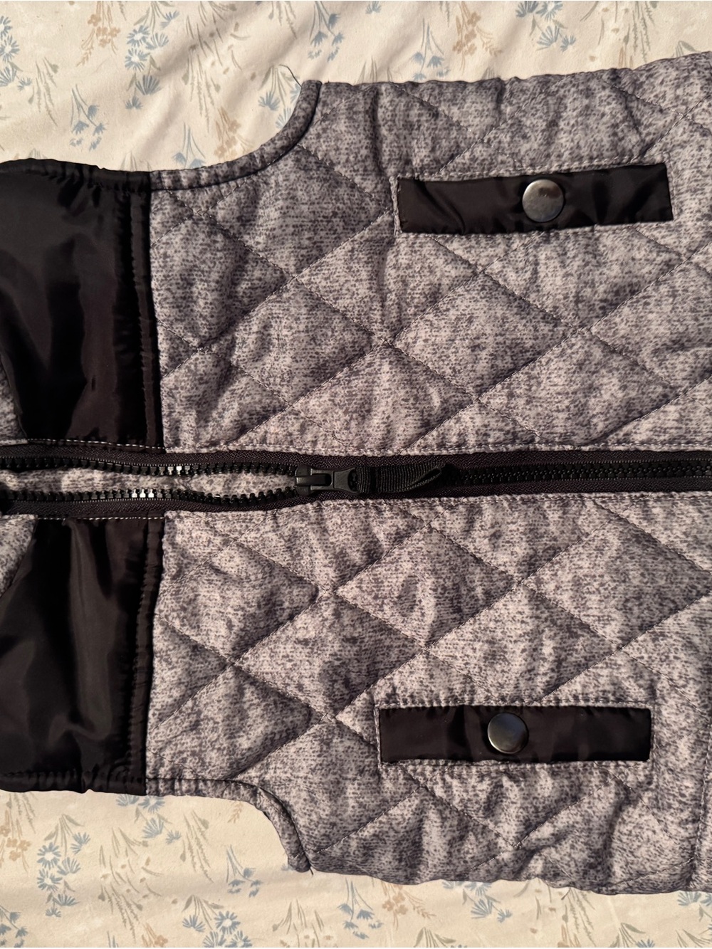 Kids Quilted Vest in Heather Gray - Lightweight Layer